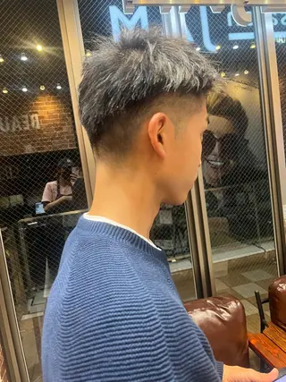 ショート カラー パーマ ヘアアレンジ メンズ キッズ ネイル マツエク・マツパ アイブロウ 久木原 ゆりのヘアスタイル
