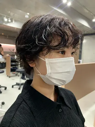 ショート パーマ ボブパーマコテ巻き風 パーマNo1深江秀平のヘアスタイル
