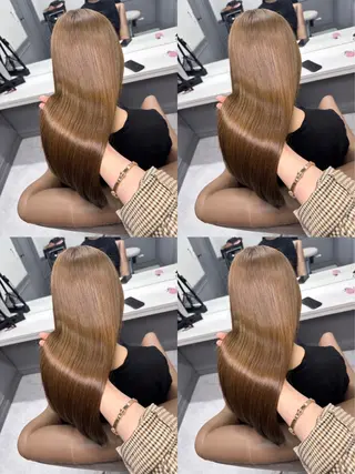 ロング カラー 🦋REISA🦋 エクステ×ハイトーンのヘアスタイル