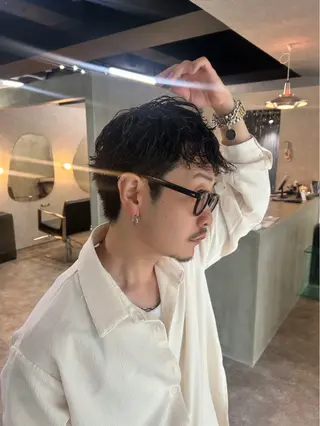パーマ メンズ qpula クプラのヘアスタイル