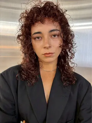 セミロング カラー パーマ 村上雅人 ナチュラルモードのヘアスタイル