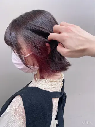 セミロング カラー 🔷横浜1のパーマ 職人🔷将太郎のヘアスタイル