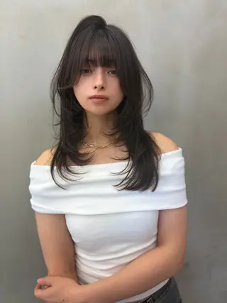 ロング ✨縮毛矯正✨レイヤー ホウダカズヒロのヘアスタイル