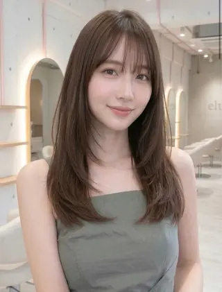セミロング ⭐️モデル大募集⭐️ 森下ゆうき⭐️のヘアスタイル