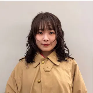 ミディアム 🦢パーマモデル 様募集中🦢AI🫧のヘアスタイル