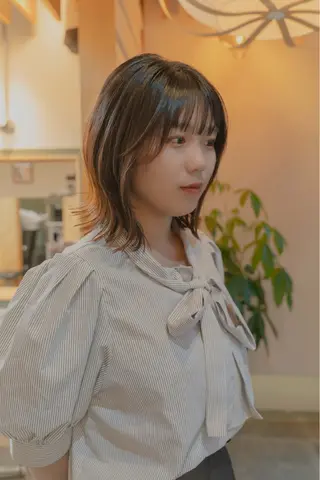 ショート カラー 〈ボブ〉縮毛矯正 船橋駅5分/鈴木杏美のヘアスタイル