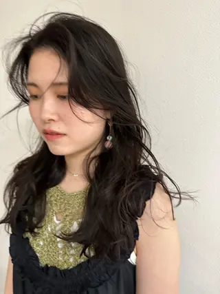 ロング ブリーチ/ストレート /パーマモデル募集のヘアスタイル