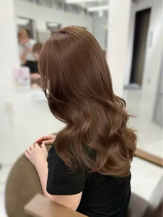 セミロング koharu / 艶カラー🤎のヘアスタイル