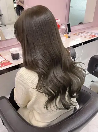 カラー ブリーチなし🪽 うる艶カラー/横浜のヘアスタイル
