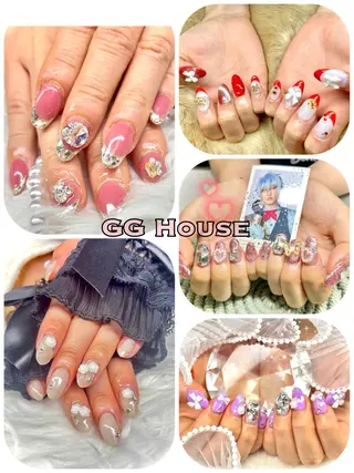 ミディアム GGhouse narumiのネイルデザイン