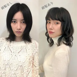 ミディアム パーマ ヘアアレンジ KONOMI スタイリストのヘアスタイル
