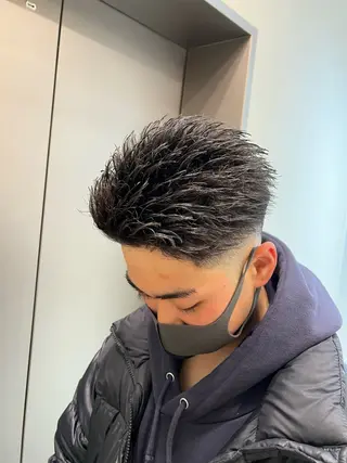 ショート パーマ 渋谷 【メンズ特化】ナゴムのヘアスタイル