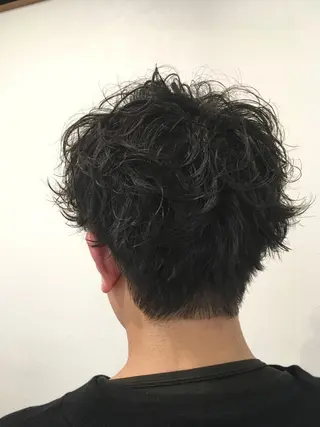 ショート パーマ メンズ NUMBER 天王寺 🌼yuriのヘアスタイル