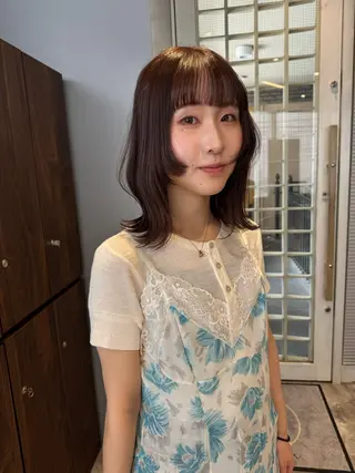 ミディアム カラー 画 kirikaのヘアスタイル