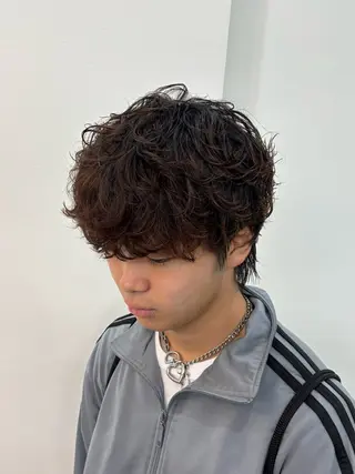 パーマ メンズ メンズスタイリスト✨ 助川龍哉のヘアスタイル