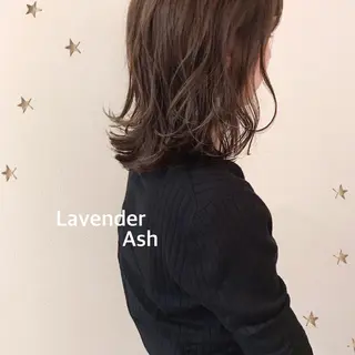 ミディアム カラー 市川 千夏のヘアスタイル