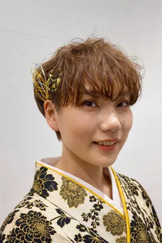 ショート ヘアアレンジ ♡オシャ髪♡AI ✂️newi町田のヘアスタイル