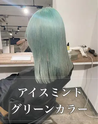 ミディアム カラー ✨艶ブリーチカラー ✨四ノ宮裕己のヘアスタイル
