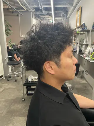 パーマ メンズ ⭐️縮毛矯正⭐️ ✨ミラクルクッポ✨のヘアスタイル