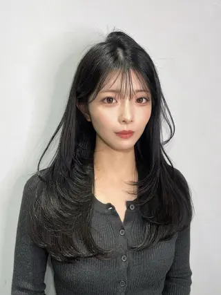ロング ワンホンヘア🇨🇳 髪質改善/itaruのヘアスタイル