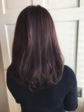 ミディアム セミロング ロング カラー レイヤーカット BLend 渋谷のヘアスタイル
