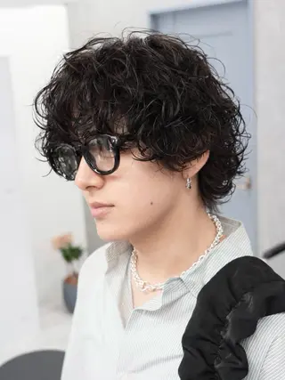 パーマ ヘアアレンジ メンズ (メンズ特化)AKI /古本晃大のヘアスタイル