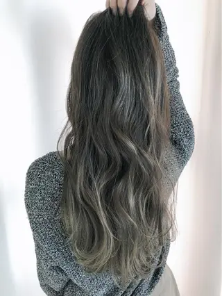 ロング カラー パーマ ヘアアレンジ ネイル マツエク・マツパ バレイヤージュ 藤沢 髪質改善 竹内ケンゴのヘアスタイル
