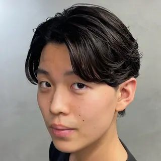 ミディアム パーマ ヘアアレンジ メンズ fifth 石川 凪のヘアスタイル