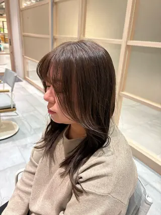 セミロング ユイナ カットモデル募集中のヘアスタイル