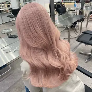 ロング カラー 渋谷ブリーチカラー✨ sara💛のヘアスタイル