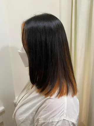 セミロング 長芝 遥香のヘアスタイル