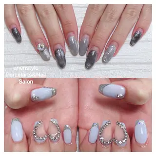 ミディアム ネイル 🐾enen style 🐾のネイルデザイン