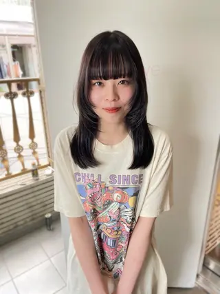 セミロング カラー レイヤーカット🎀 kanaのヘアスタイル