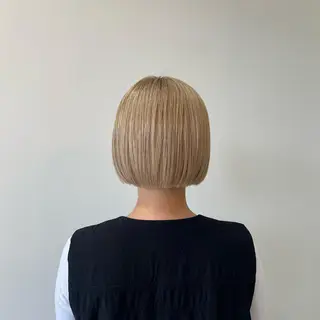 ショート 切りっぱなしボブ 👩🏼ミニボブのヘアスタイル