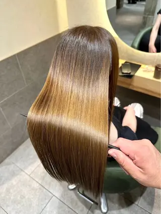ロング カラー パーマ 色落ちまで盛れる 💟まなみのヘアスタイル