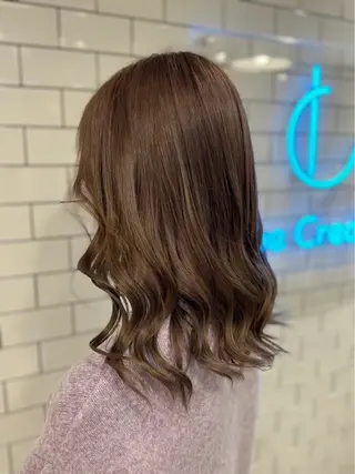 セミロング カラー ヘアアレンジ 🫧縮毛矯正 🫧koisoのヘアスタイル