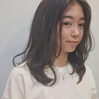ミディアム カラー 山中 直輝のヘアスタイル