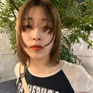 セミロング ヘアアレンジ 似合わせヘア🪐 デザインMAMIのヘアスタイル