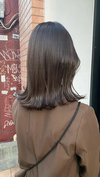 ミディアム カラー RURI韓国ボブ 🇰🇷タッセルボブのヘアスタイル