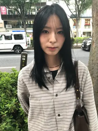 ミディアム カラー 赤み消しカラー/ ナチュラル/トモキのヘアスタイル