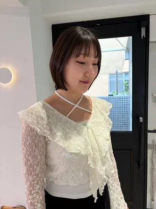 ショート 縮毛/くすみカラー Mariamu🌼のヘアスタイル