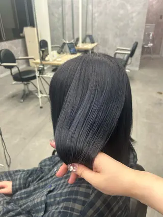 ロング カラー ヘアアレンジ MOMO艶髪 🩵モテカラーのヘアスタイル