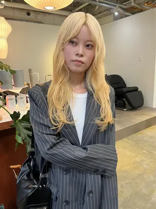 ロング カラー Sanaダブルカラー ✨️パルコ徒歩1分のヘアスタイル