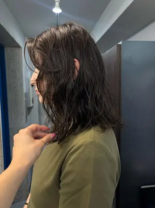 ミディアム パーマ ヘアアレンジ 💟Opus // Mizuki🐕のヘアスタイル