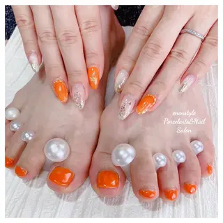 ミディアム ネイル 🐾enen style 🐾のネイルデザイン