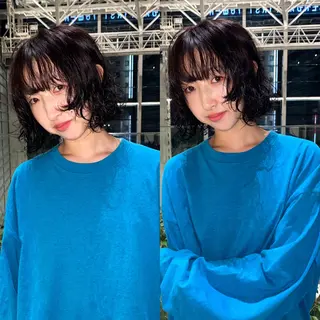 ショート カラー パーマ mai / linoah˚✧のヘアスタイル