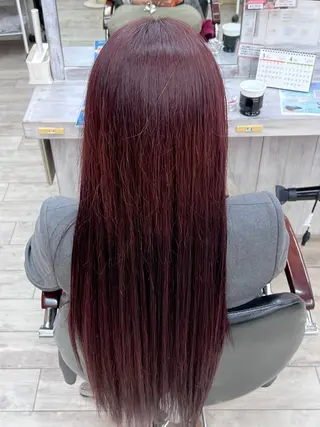 ロング カラー 磯 青龍のヘアスタイル