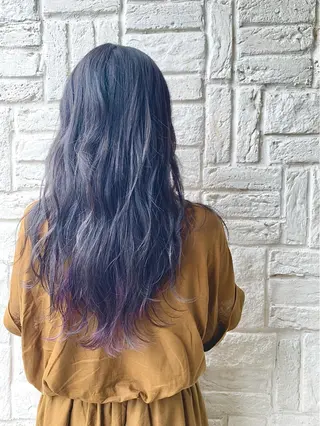 ロング カラー たなか りなのヘアスタイル