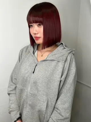 ミディアム カラー 透明感カラー/レイヤ ー🌙Honokaのヘアスタイル