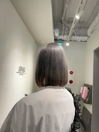 ミディアム カラー tiel 小山莉々のヘアスタイル